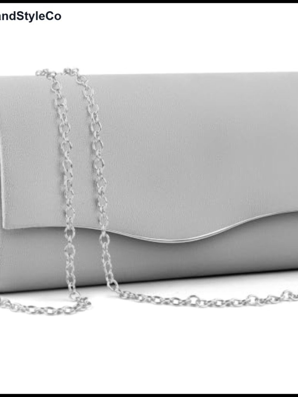 Envelope Clutch Evening Bag Faux Suede Detachable Chain Handbag Formal Party